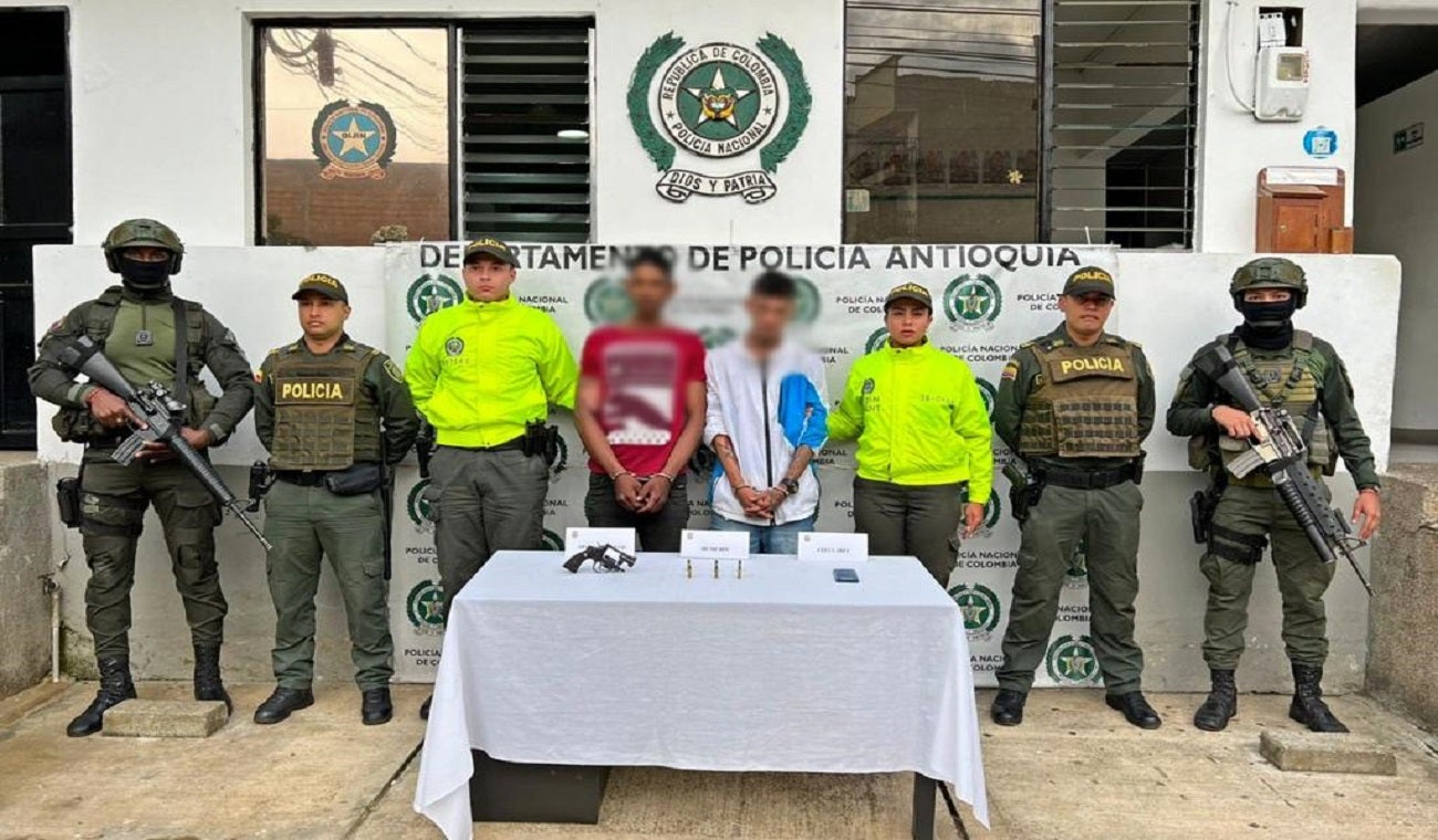 Captura de 'Colombia' y 'Tiburón' por homicidio en Andes, Antioquia