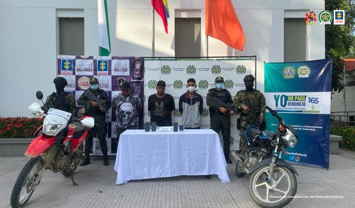 Capturados por presunta extorsión en Turbo