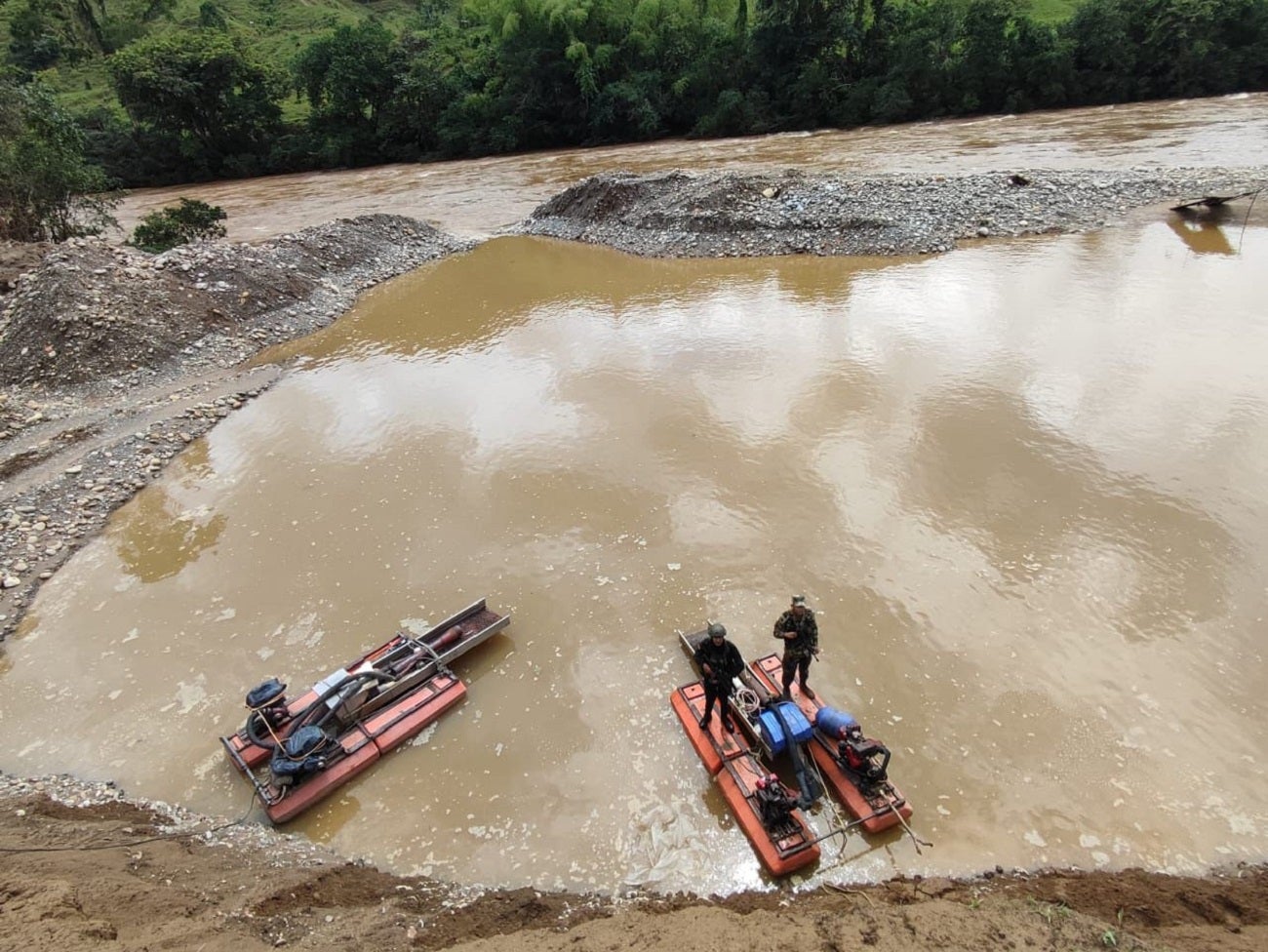 Minería ilegal en San Carlos, Antioquia