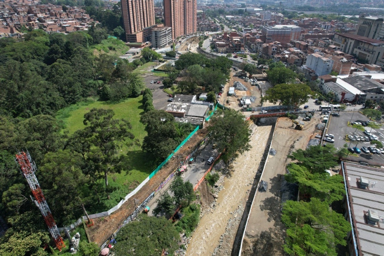 Obras del tramo 4A del Metroplús en Itagüí avanzan en un 50%