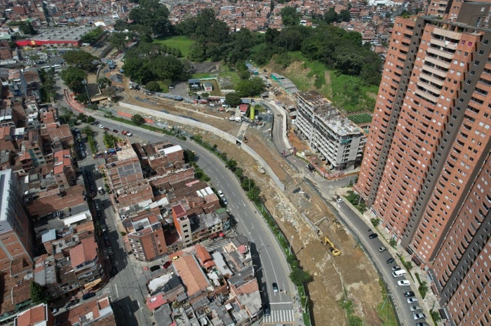 Obras del tramo 4A del Metroplús en Itagüí avanzan en un 50%