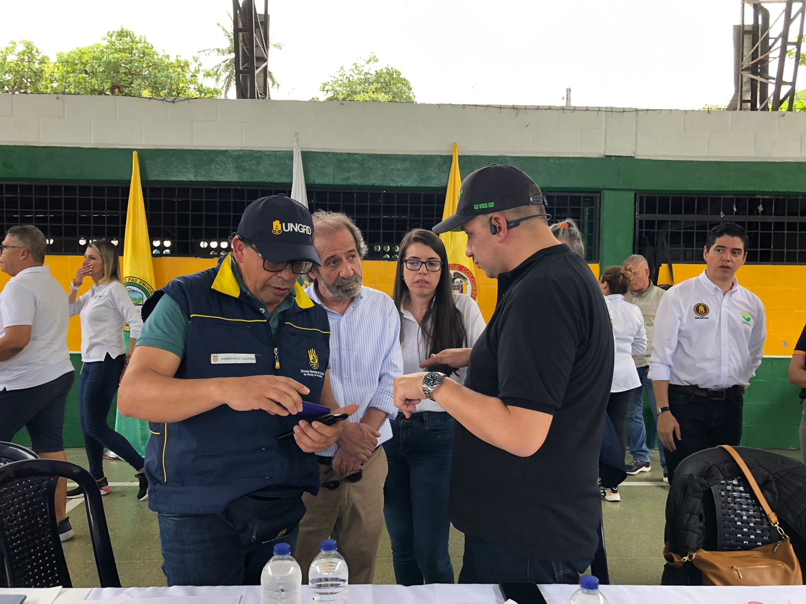 Instalación del Puesto de Mando Unificado en Puerto Valdivia, Antioquia.