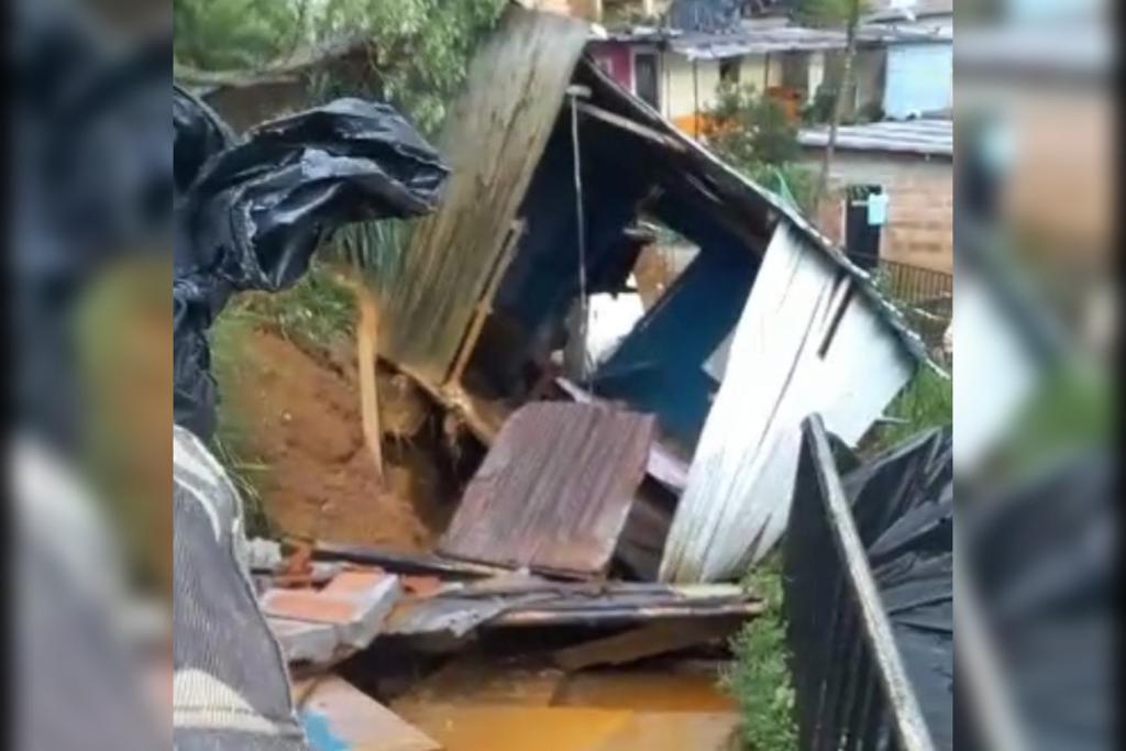 Imagen de las lluvias en Medellín