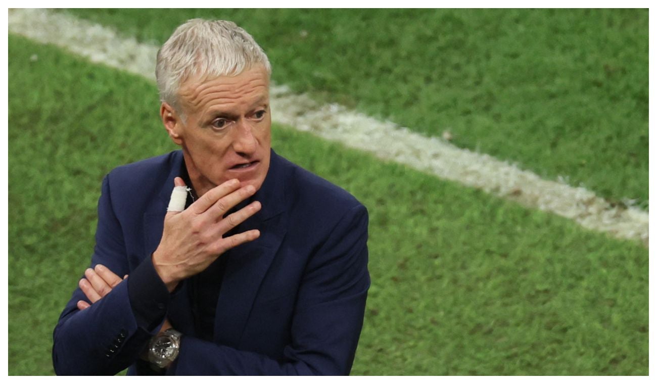 "Ellos están jugando una pu*% final": el enojo de Deschamps en el medio tiempo ante Argentina