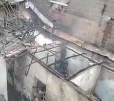 Incendio de grandes proporciones se presentó en Santuario, Antioquia.