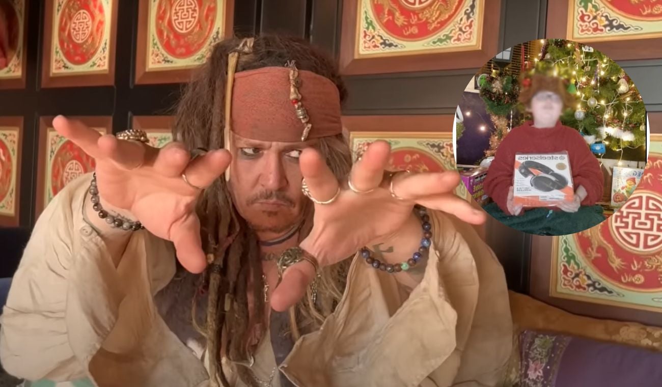 Johnny Depp se vistió de Jack Sparrow