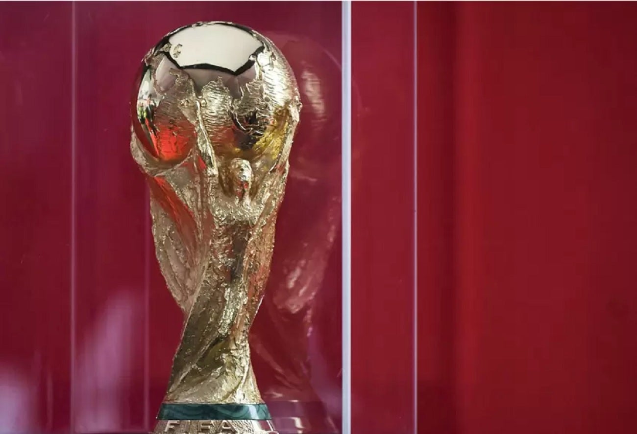 Trofeo de la copa del Mundo.