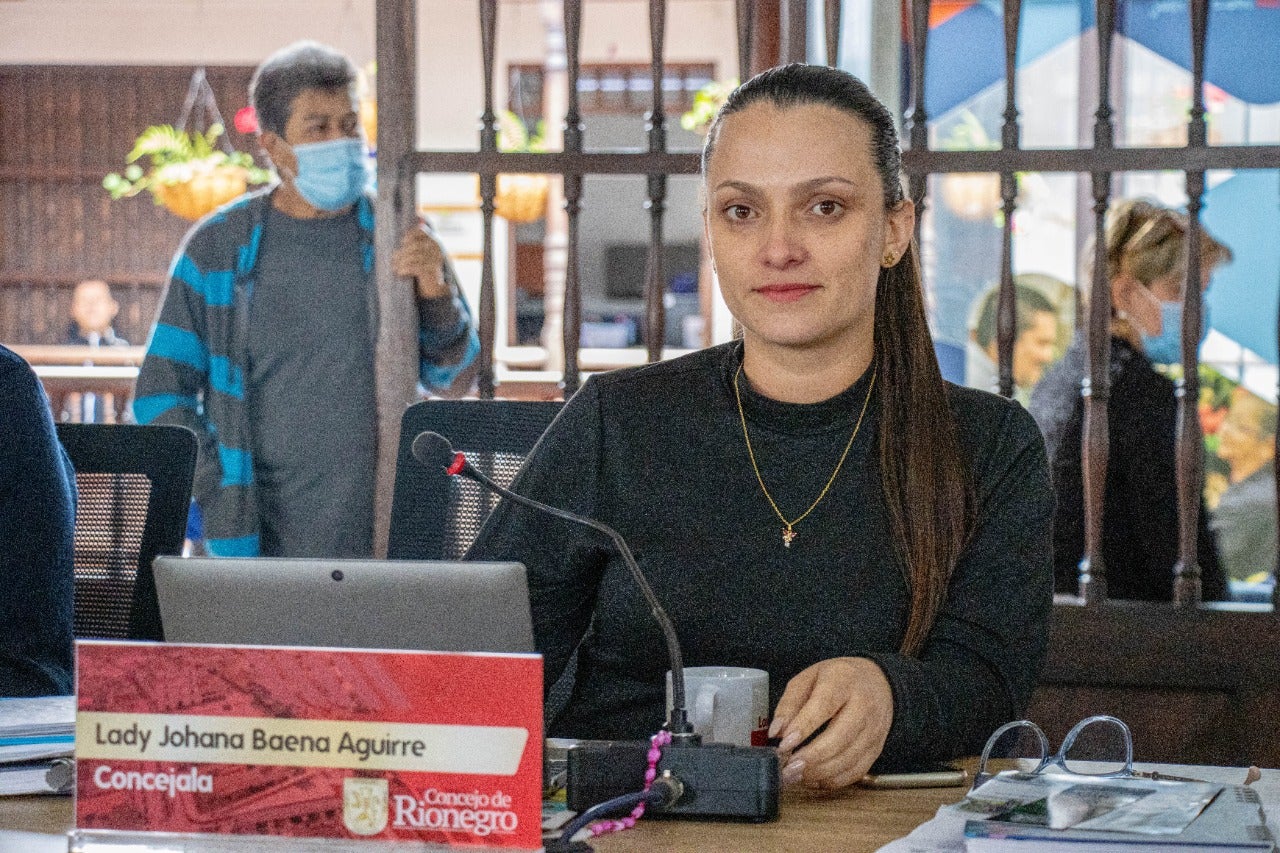 Lady Johana Baena Aguirre, concejala de Rionegro, Antioquia