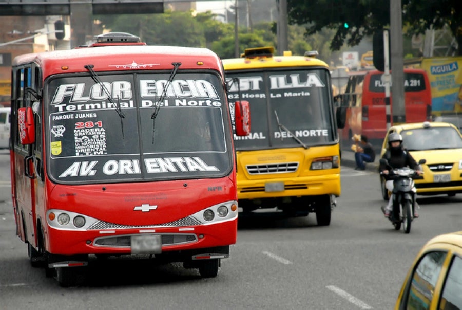 Buses en Medellín