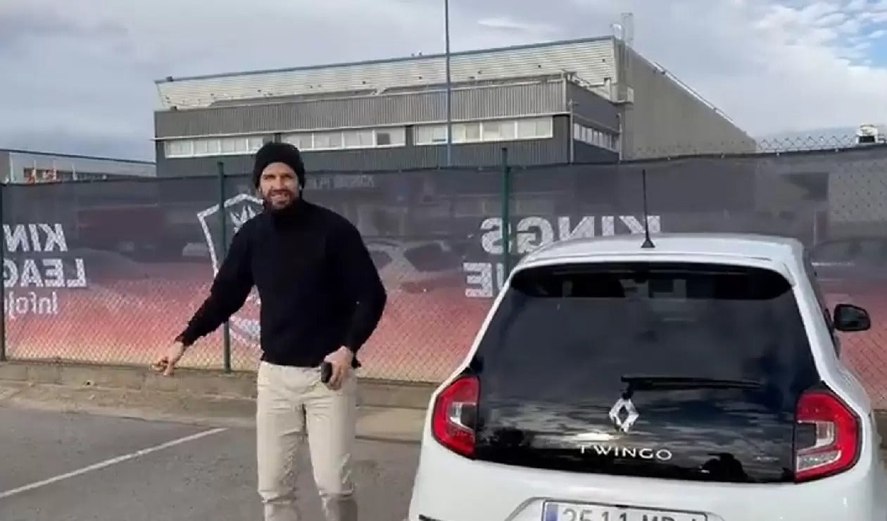 [Video] Piqué le respondió a Shakira al mejor estilo: llegó en un Twingo a la Kings League