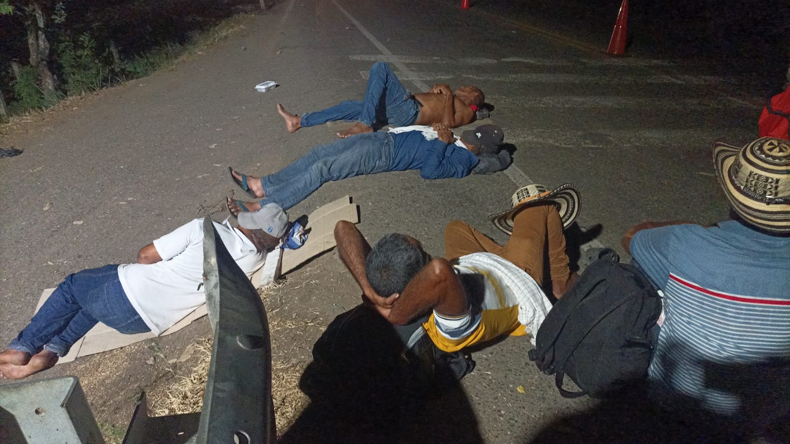 La protesta comenzó ayer en la mañana