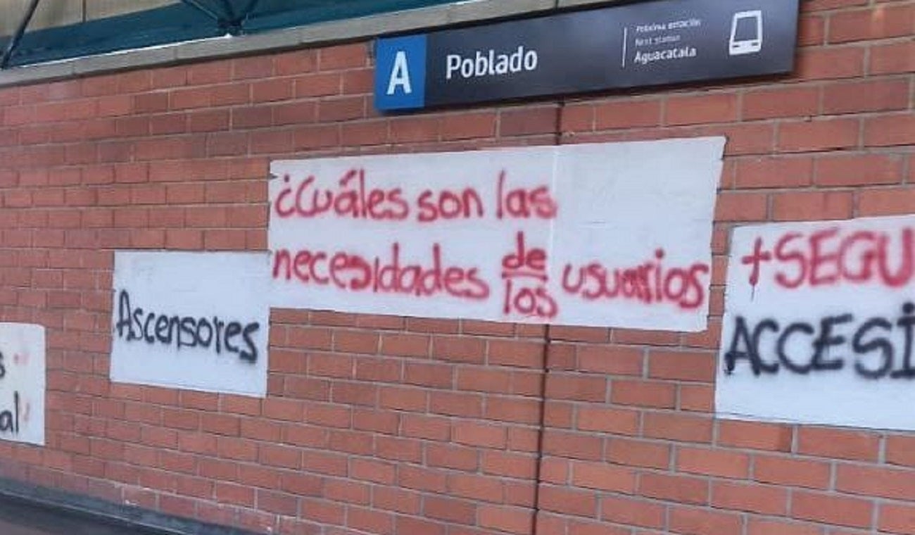 Esta situación se presentó en la Estación Poblado.