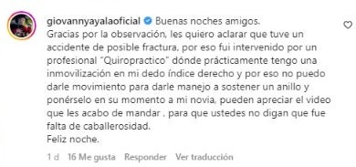 Respuesta Giovanni Ayala