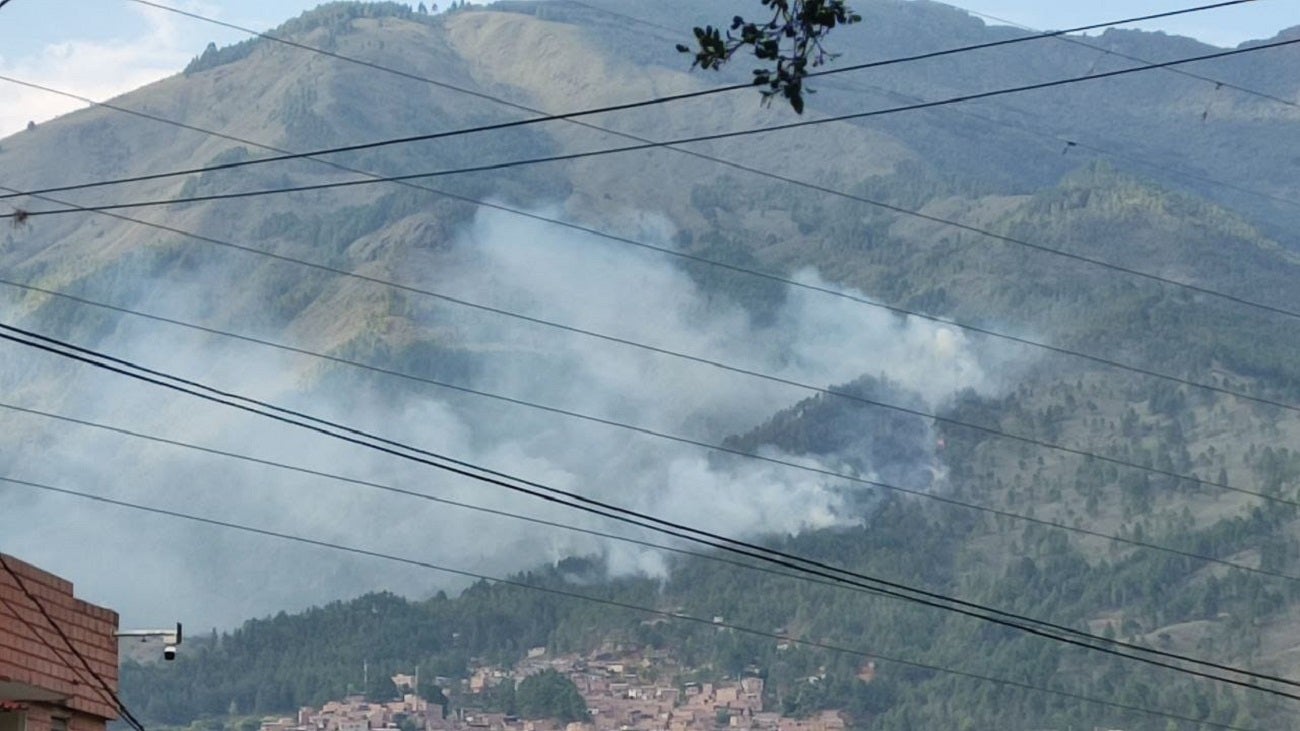 Incendio en el Cerro Quitasol