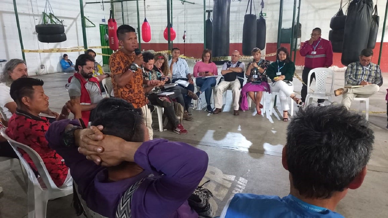 Indígenas Embera Katío albergados en Medellín