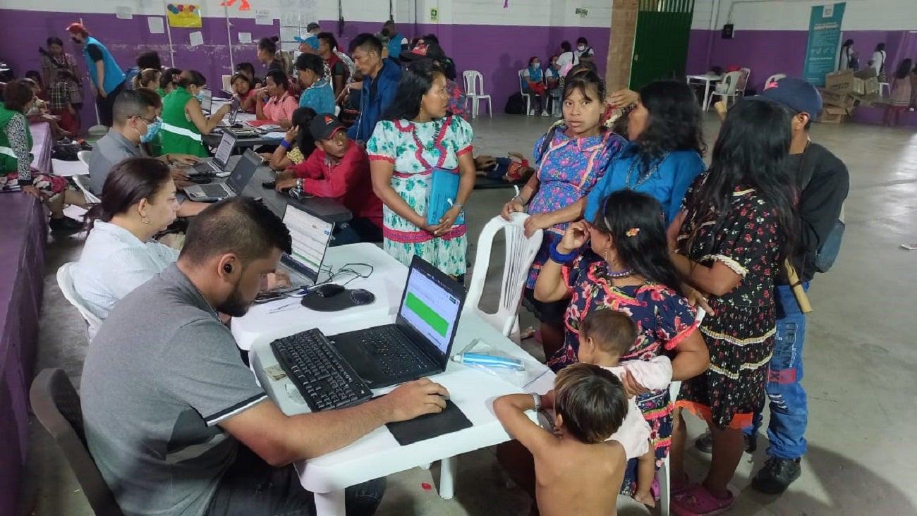 Indígenas Embera Katío albergados en Medellín