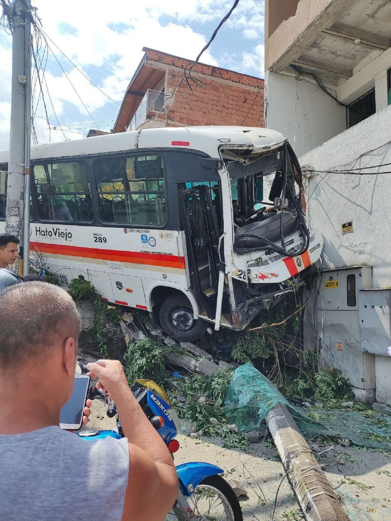 Accidente de un bus en Bello