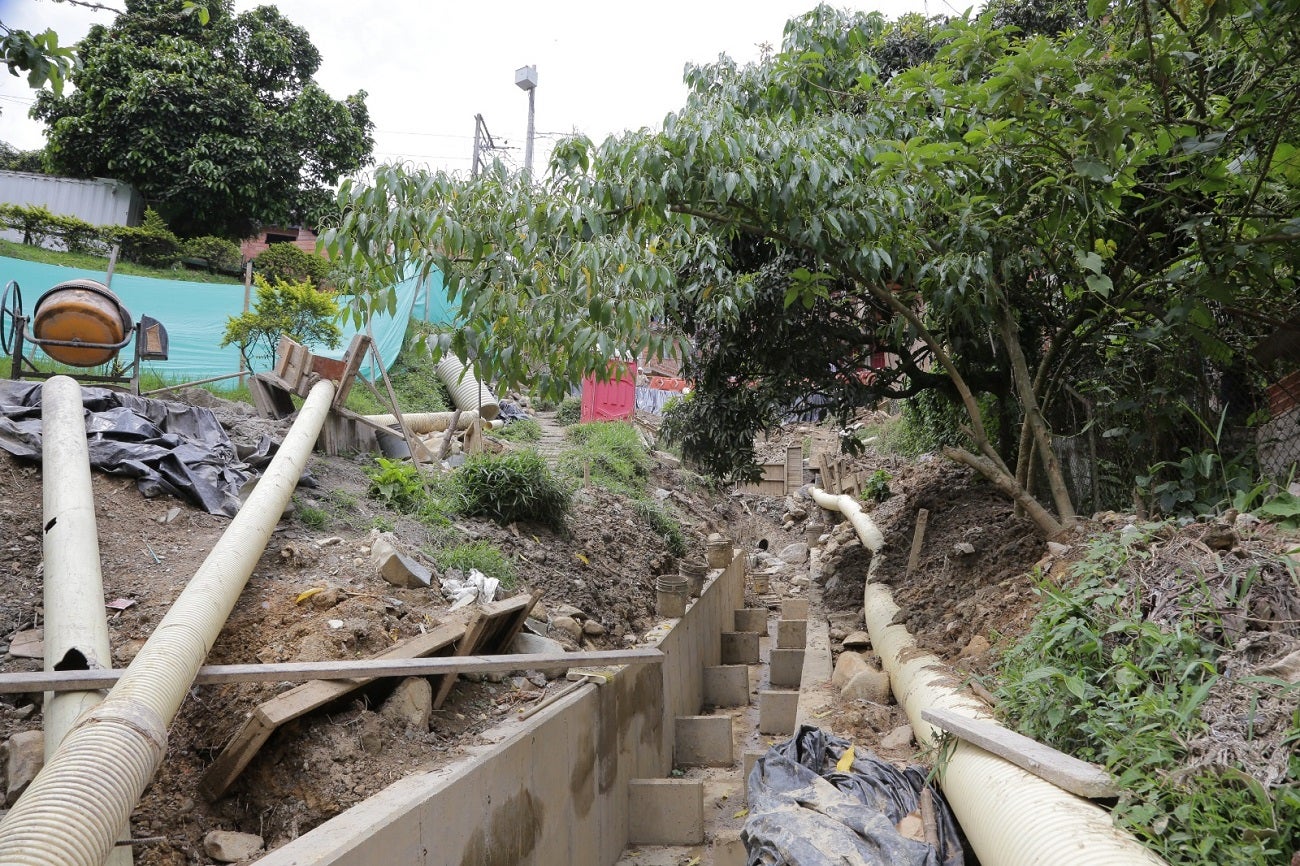 Caída de banca en Itagüí
