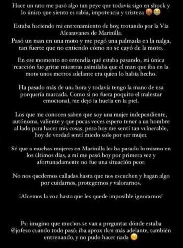 Denuncia de la deportista Sara Duque