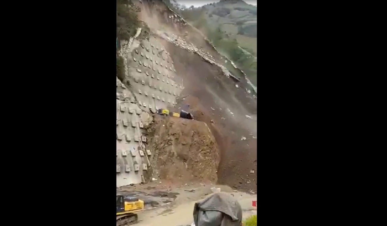 Derrumbe en La Sinifaná