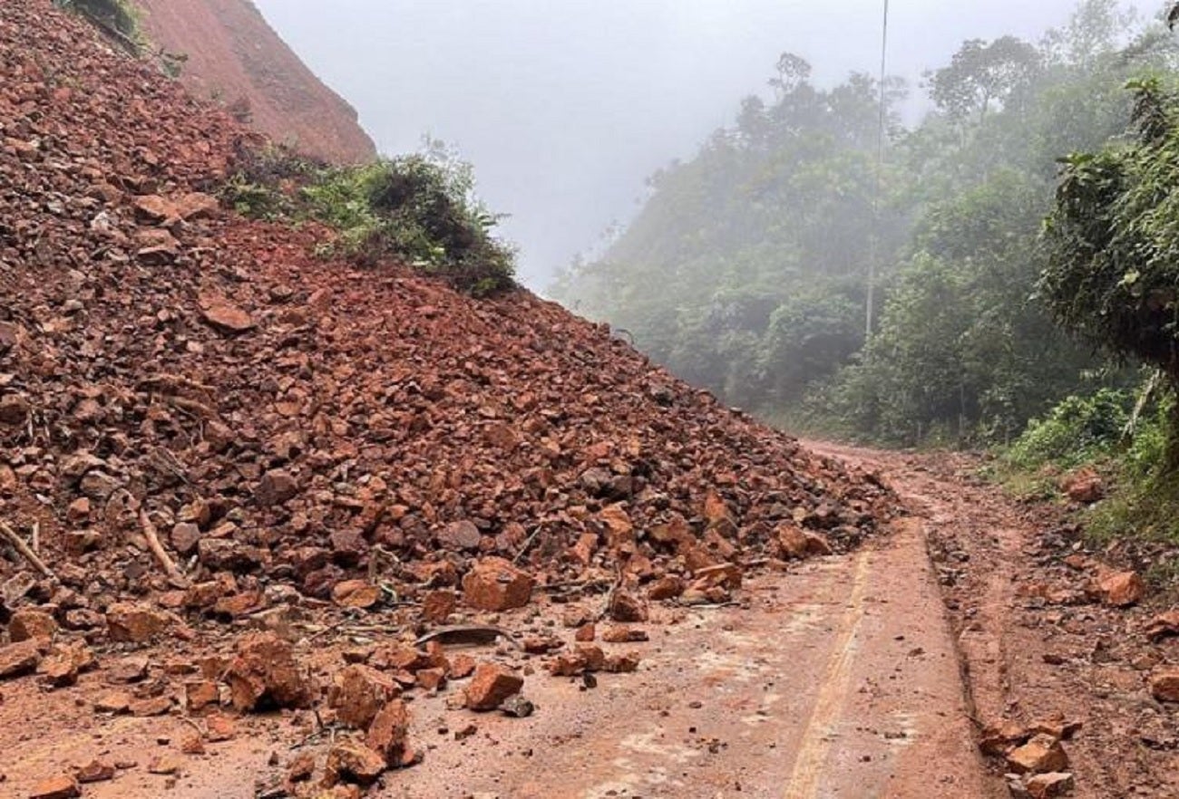 Derrumbe en San Luis
