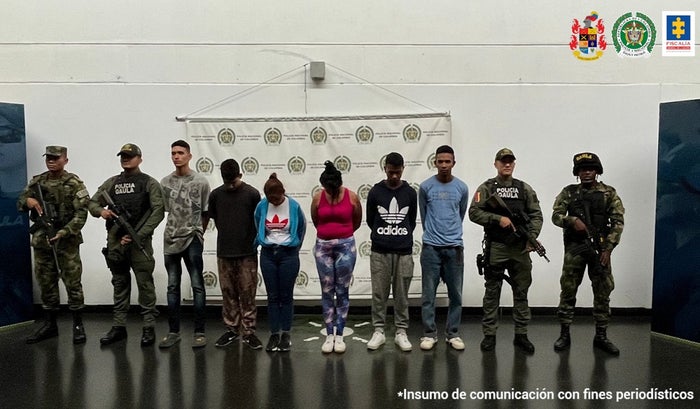 Asegurados presuntos integrantes de la banda delincuencial ‘Ajizal - El Porvenir’