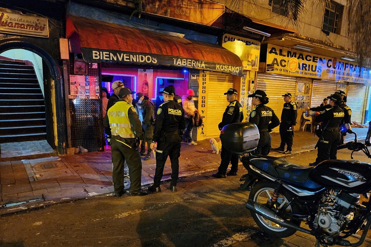 Operativos en la Plaza Botero de Medellín
