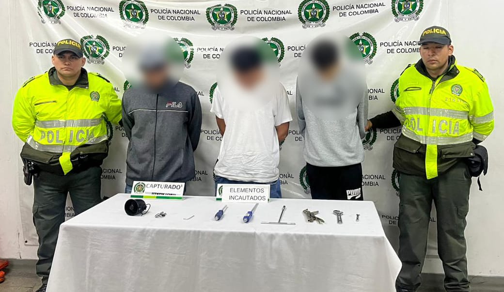 En 3 operativos capturaron a 6 personas por hurtos en Itagüí