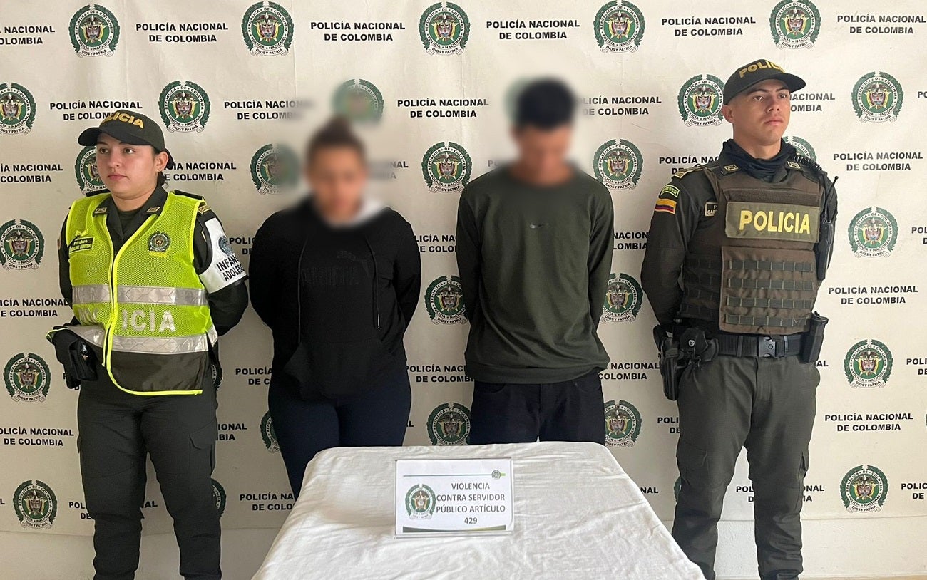 Capturados por violencia contra servidor público en Antioquia