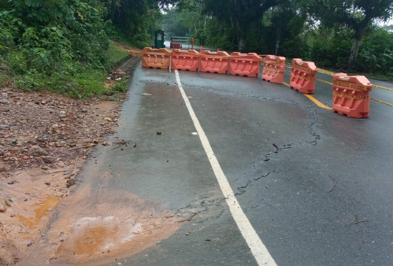 Daños en la vía hacia la Costa Atlántica