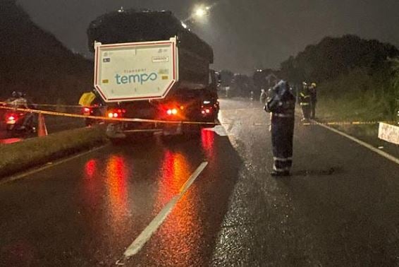 Motociclista falleció en accidente de tránsito en la autopista Medellín-Bogotá