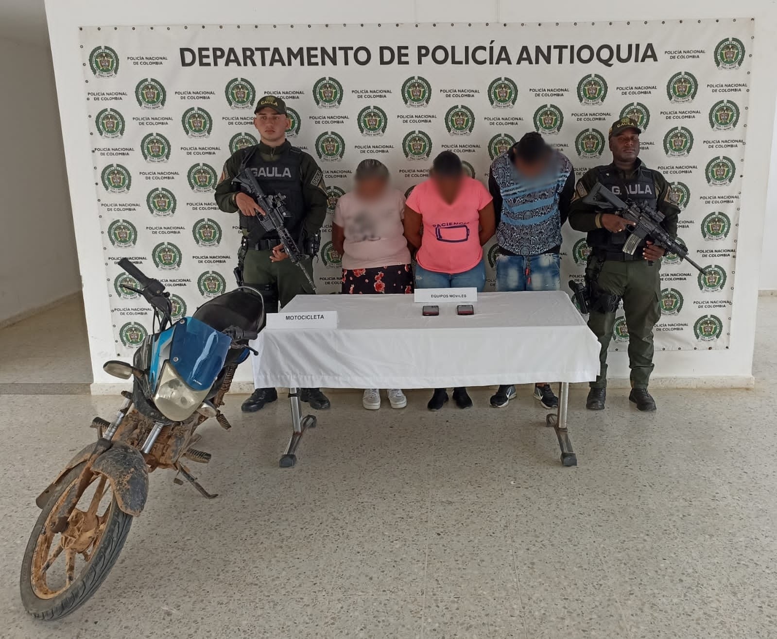 Capturaron a integrantes del grupo delincuencial "los del Bajo" en Antioquia