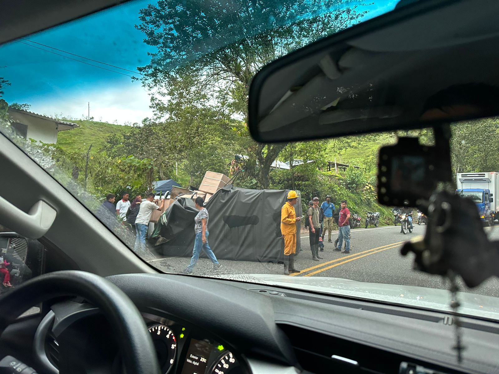Accidente en la Autopista Medellín - Bogotá