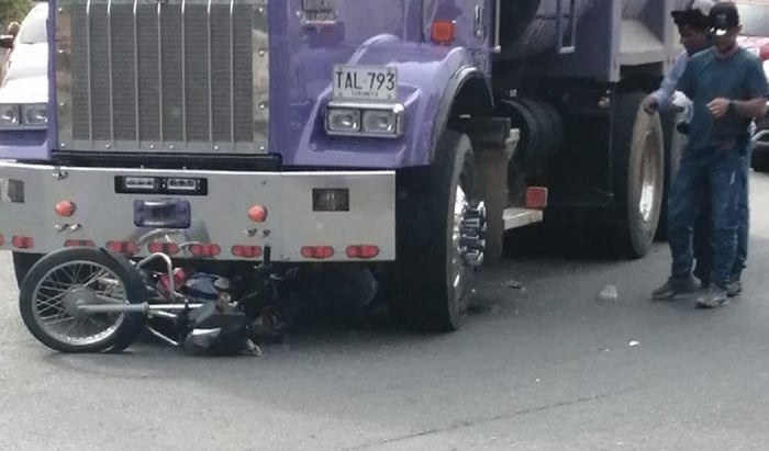 Accidente de tránsito en Medellín