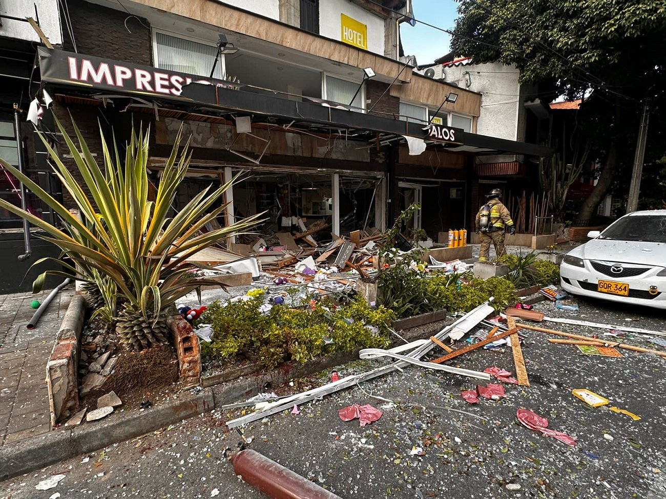Explosión en la 70