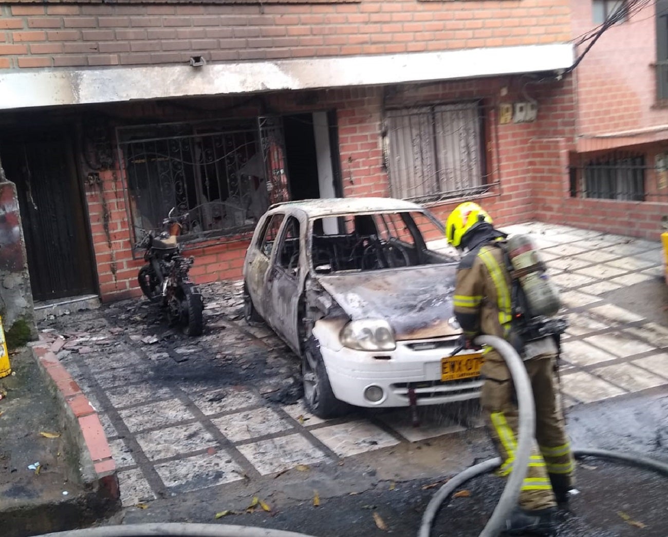 Incendio en Medellín