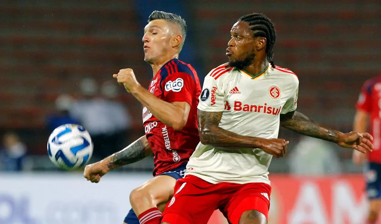 Medellín no pudo con Internacional de Brasil y quedó eliminado de la Copa Libertadores