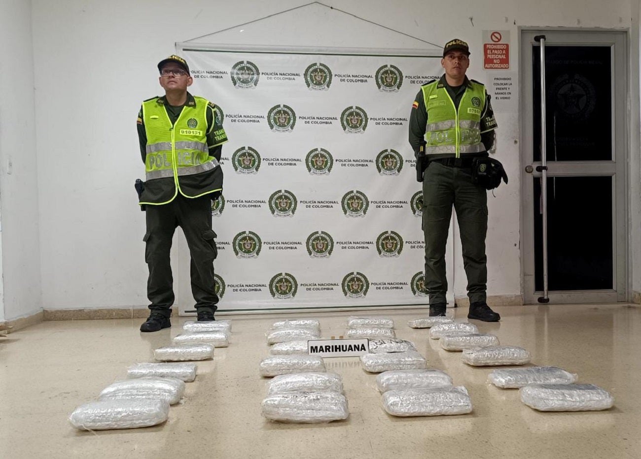 Marihuana incautada en Antioquia