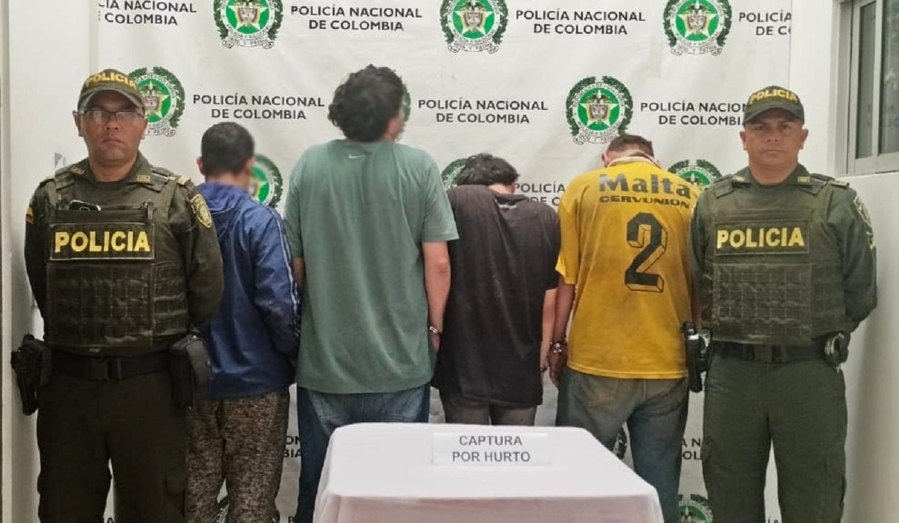 Capturados por hurto en Antioquia