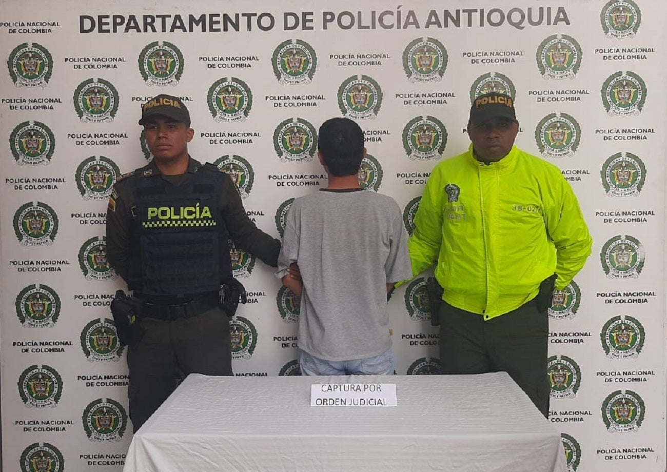Capturado por homicidio en Antioquia