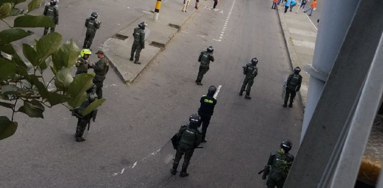 Protesta de estudiantes en Medellín provoca congestión vial