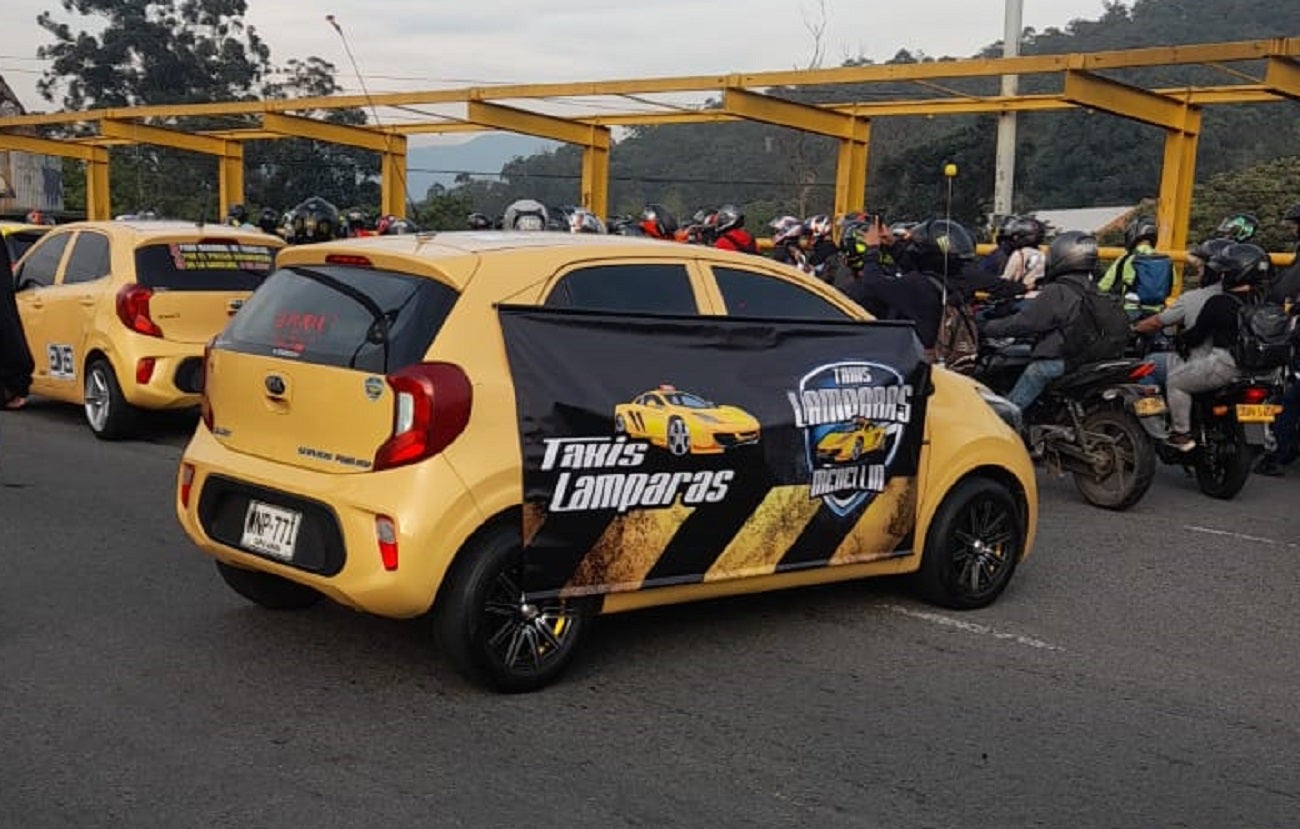 Paro de taxistas en Medellín