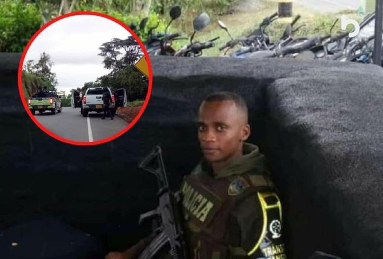 El patrullero Darwin Ozias Lloreda Zúñiga, asesinado en Mutatá