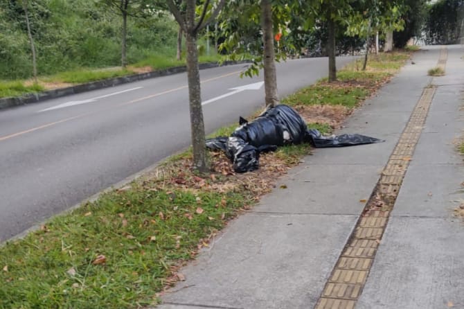 Cuerpo embolsado en Medellín