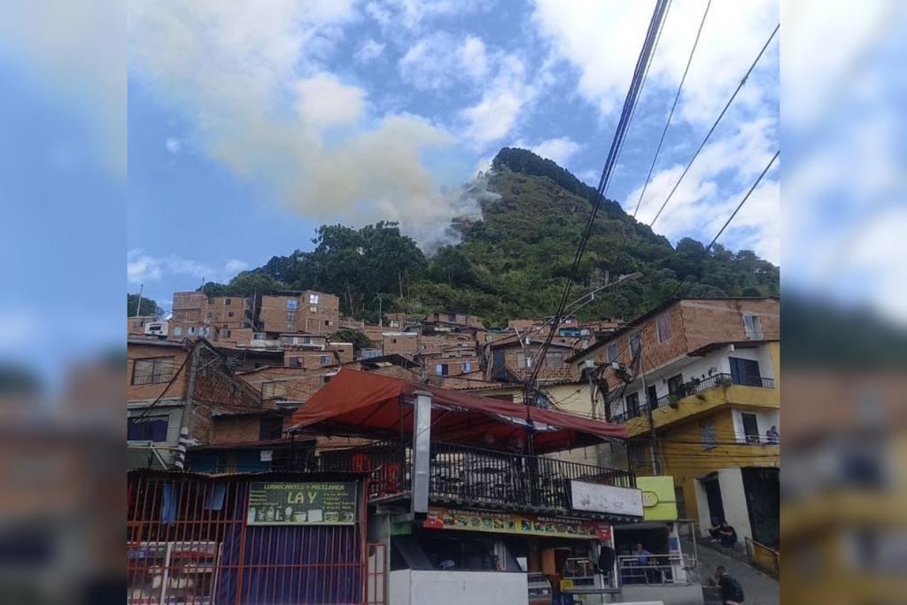 Incendio en el Cerro El Picacho