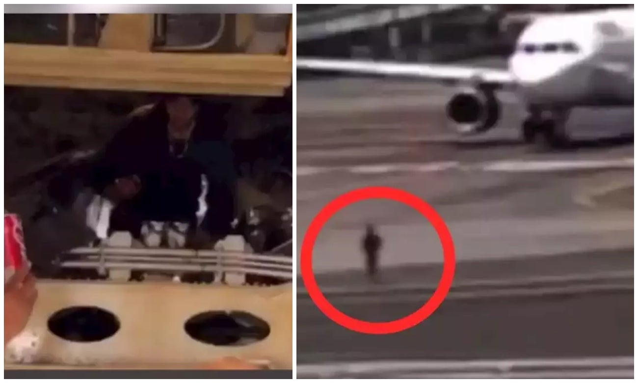 Avión no pudo despegar porque un habitante de calle se escondió en el tren de aterrizaje