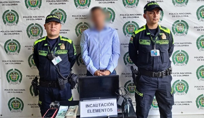 Capturado en el aeropuerto José María Córdova de Rionegro