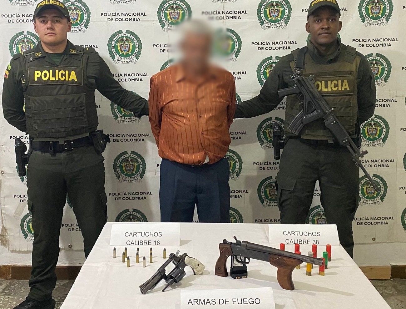 Adulto mayor capturado en Antioquia