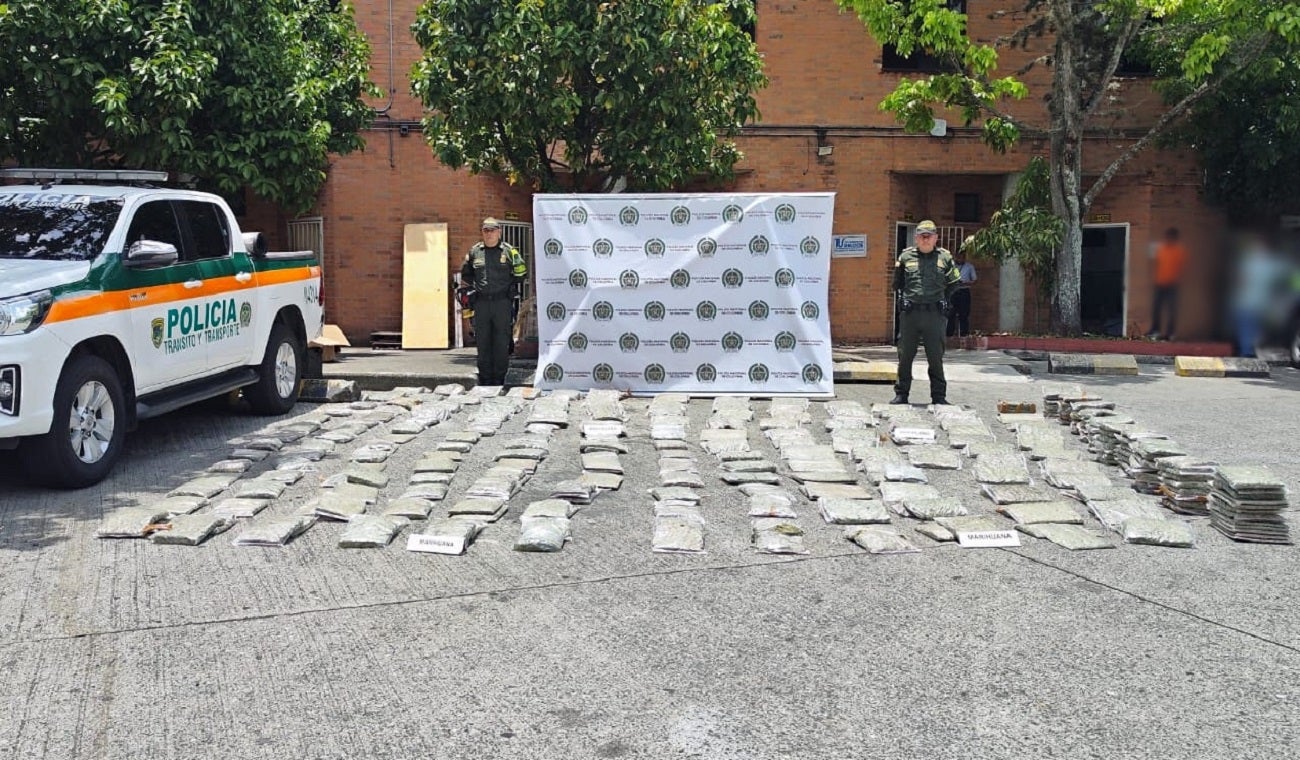 Cargamento de marihuana en Medellín