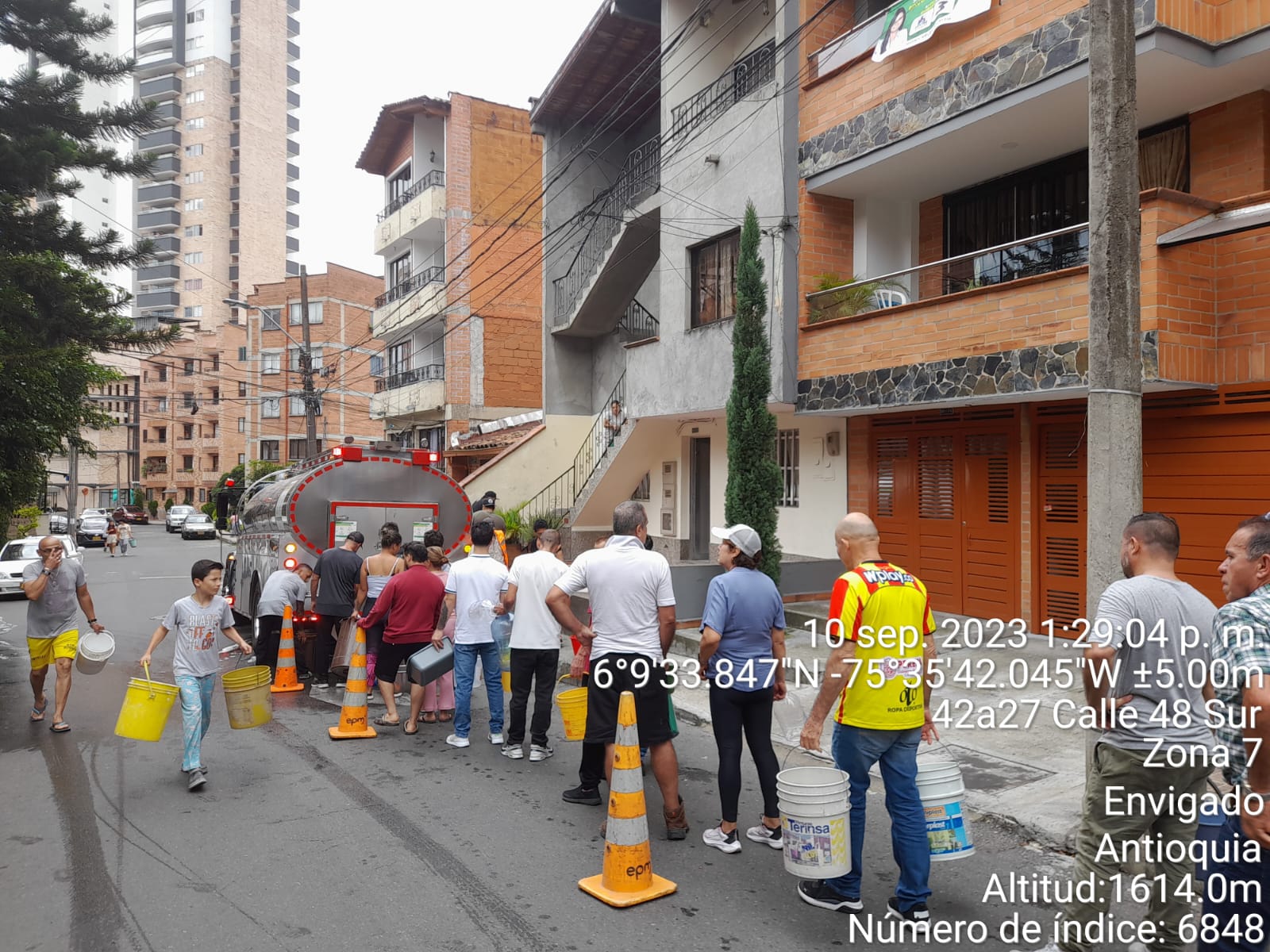 Barrios de Envigado sin agua